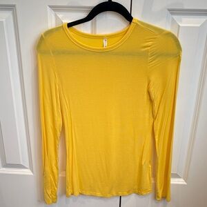 Yellow Long Sleeve Women's Top